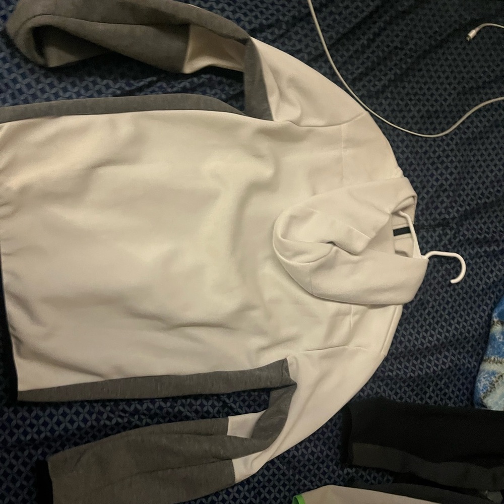 White and Gray Nike tech